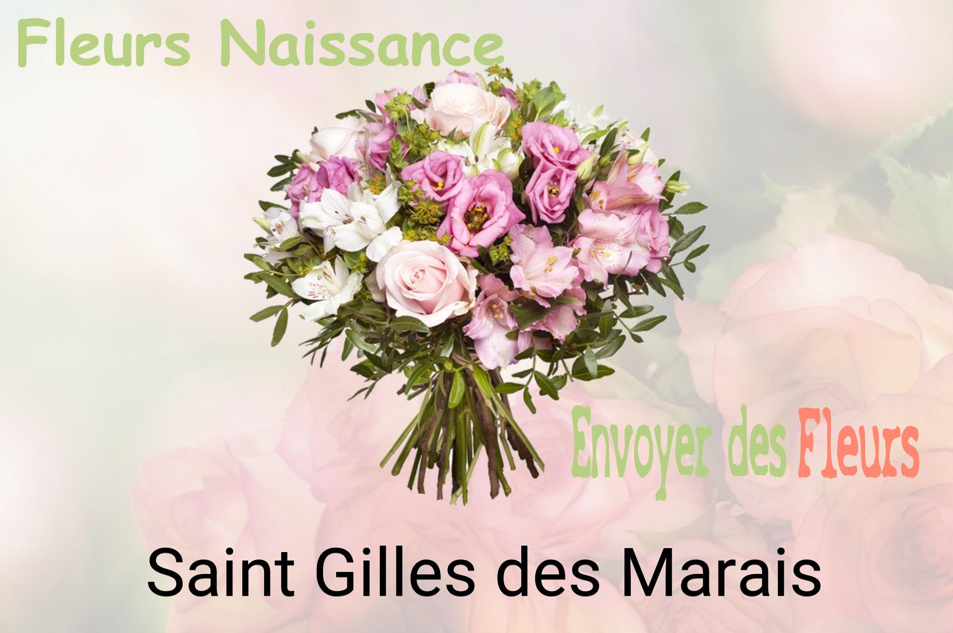 Bouquet de fleurs de naissance livré à Saint-Gilles-des-Marais